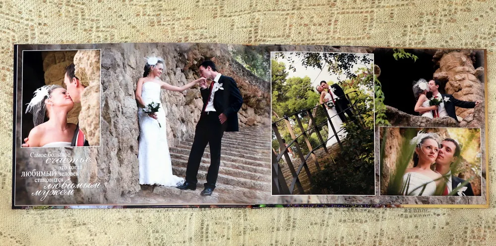 Свадебная фотокнига — пример готовой работы 21